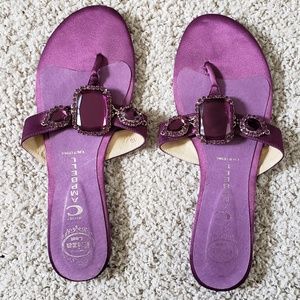 Campbell purple jewel sandals